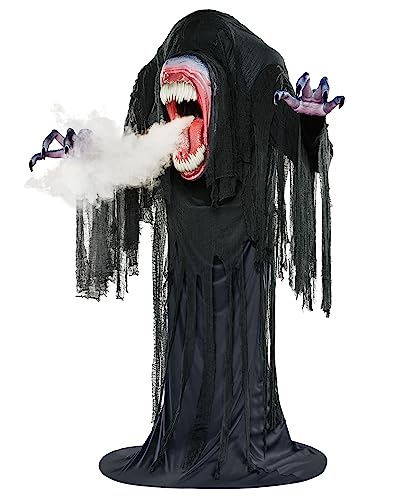 Spirit Halloween Animatronic Death Stalker Animatronic, Dekoration, animiert, seitliche Bewegungen, spielt Geräusche, Nebelmaschinen-kompatibel von Spirit Halloween