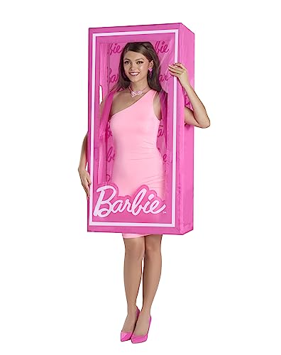 Spirit Halloween Barbie Box Kostüm für Erwachsene – Einheitsgröße | Offizielles Lizenzprodukt | Mattel | 3D-Halloween-Kostüm | Barbie-Outfit von Spirit Halloween