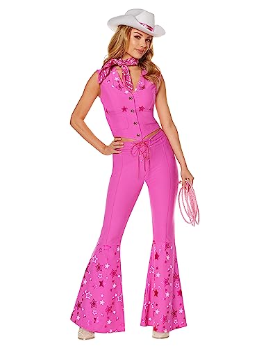 Spirit Halloween Barbie the Movie Cowboy-Kostüm für Erwachsene – M | Offizielles Lizenzprodukt | Cowgirl-Outfit | Barbie-Kostüm | Western-Kostüm von Spirit Halloween