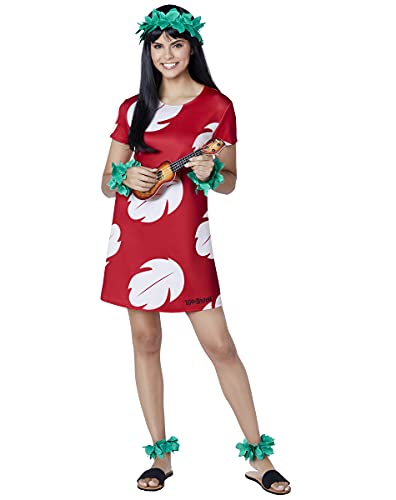 Spirit Halloween Lilo & Stitch Lilo Kostüm für Erwachsene, offizielles Lizenzprodukt, Disney, Paar-Kostüm, TV- und Filmkostüm, Mehrfarbig, M von Spirit Halloween