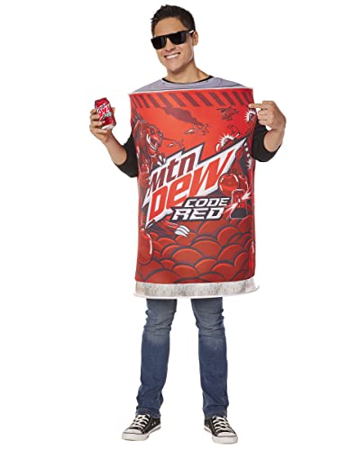 Spirit Halloween Erwachsenenkostüm Mountain Dew Code Rot von Spirit Halloween