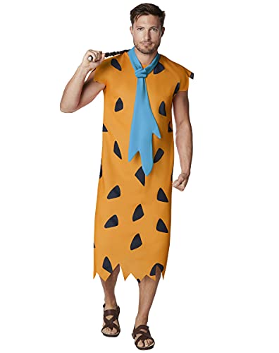 Spirit Halloween The Flintstones Erwachsenenkostüm Fred Feuerstein, offizielles Lizenzprodukt, Gruppenkostüm, einfaches Kostüm, Mehrfarbig, PLUS SIZE von Spirit Halloween