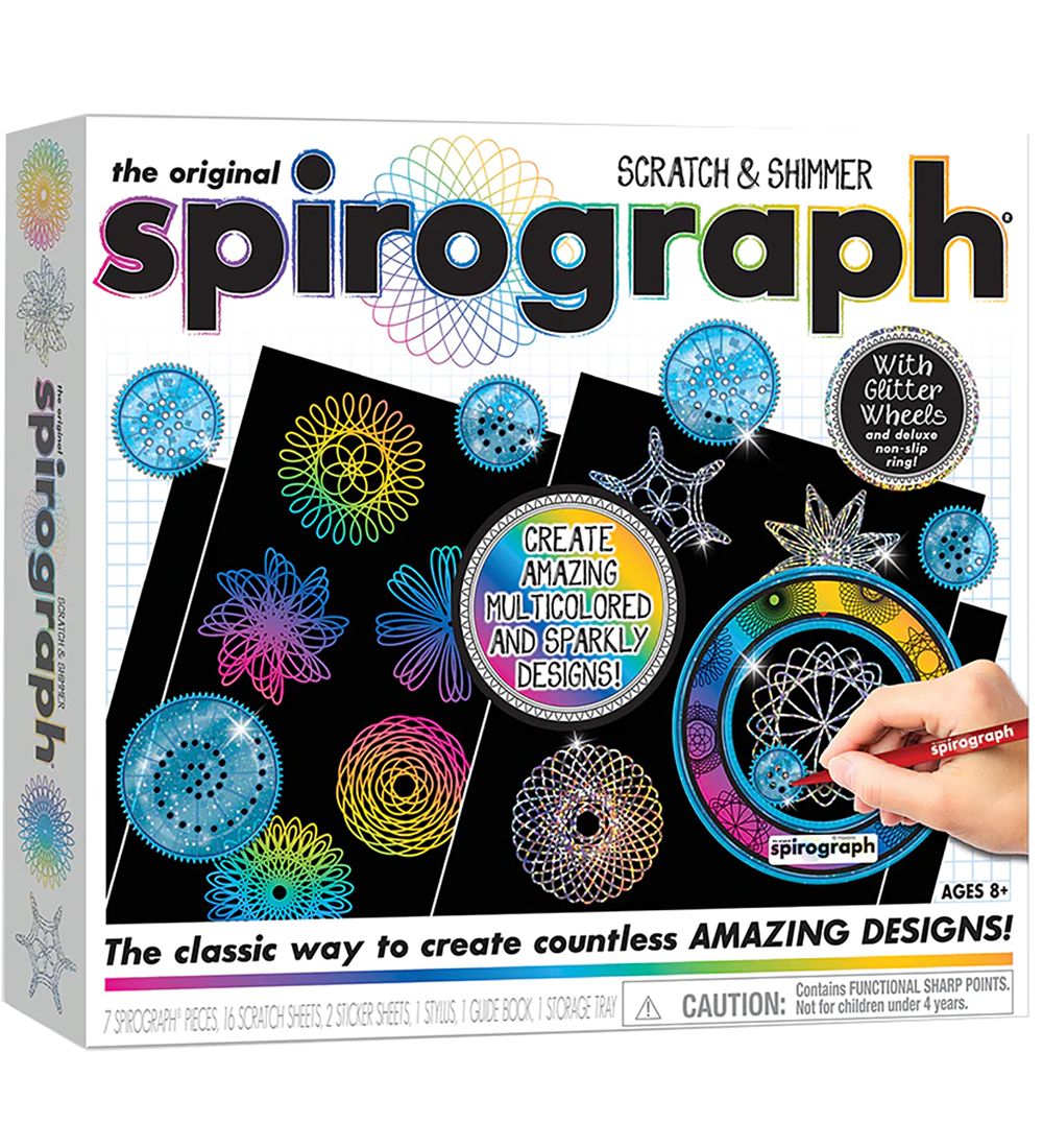 Spirograph Malset - 28 Teile - Scratch & Shimmer - Spirograph - One Size - Kreatives Spielset Spirograph Malset - 28 Teile - Scratch & Shimmer - Spirograph - One Size - Kreatives Spielset von Spirograph