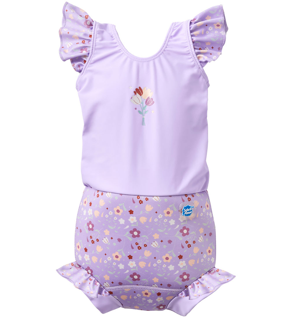 Splash About Windel-Badeanzug - Happy Nappy Kostüm - Lilac Sprin - Splash About - 6-12 mt - Schwimmwindel Splash About Windel-Badeanzug - Happy Nappy Kostüm - Lilac Sprin - Splash About - 6-12 mt - Schwimmwindel von Splash About