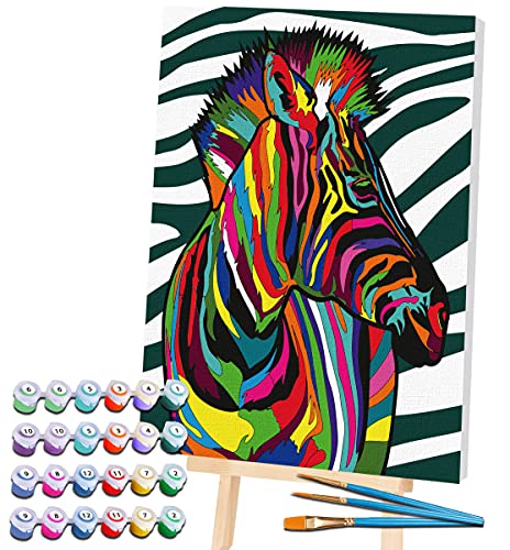 Splat Planet Zebra-Malen nach Zahlen, gerahmt, fluoreszierende Neonfarbe, Malen nach Zahlen, Malen für Wandkunst, Malen nach Zahlen, Malen nach Zahlen auf Leinwand, Malen nach Zahlen für Erwachsene, Kinder. 30 x 40 cm Splat Planet Zebra-Malen nach Zahlen, gerahmt, fluoreszierende Neonfarbe, Malen nach Zahlen, Malen für Wandkunst, Malen nach Zahlen, Malen nach Zahlen auf Leinwand, Malen nach Zahlen für Erwachsene, Kinder. 30 x 40 cm von Splat Planet