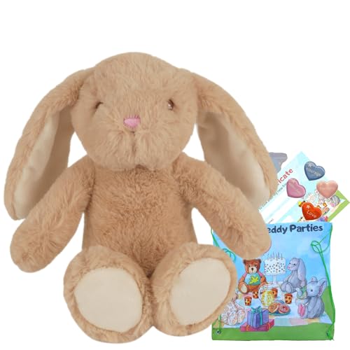 Braunes Häschen groß: 40 cm - Teddybären zum Selbermachen - Basteln Sie Ihren eigenen Teddybären - ohne Nähen von Splodge Teddy Parties