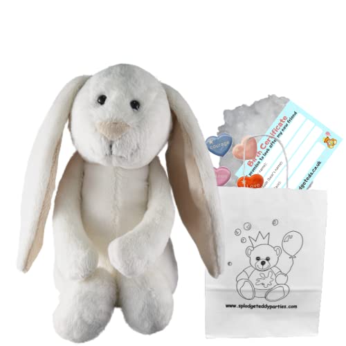 Splodge Teddy Parties Plüschtier Flopsy Bunny – 25 cm – Bauen Sie Ihren eigenen Teddybär – Party-Set von Splodge Teddy Parties