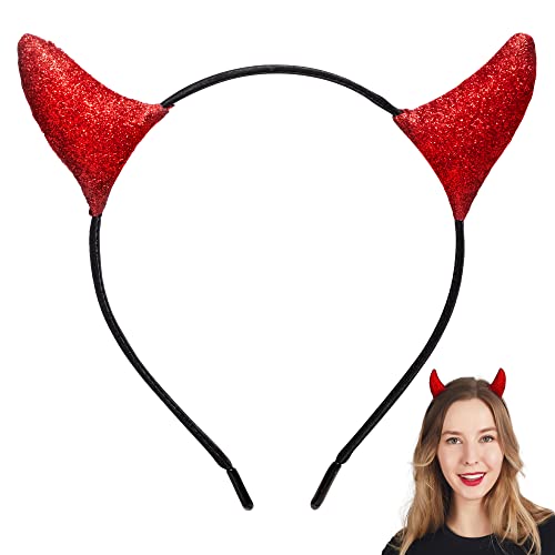 Halloween Red Devil Horns Headband Devil Horns Headwear Red Demon Horns Headband Devil Costume Accessories for Kids Women Men Halloween Costume Party, Halloween Fancy Dress Cosplay von Spooktacular Creations