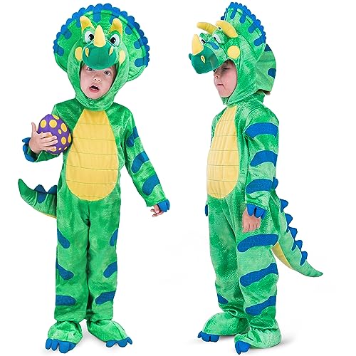 Spooktacular Creations Triceratops Kostüm Kinder, Dinosaurier Kostüme für Jungen Weihnachten Halloween Cosplay von Spooktacular Creations