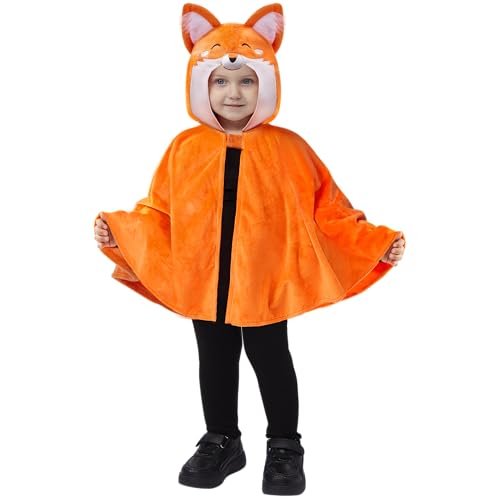 Spooktacular Creations Halloween-Baby-Unisex-Orange-Fuchsumhang-Kostüm, Baby Unisex Fox Cape Costume-0612 von Spooktacular Creations