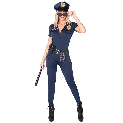 Spooktacular Creations Erwachsene Frauen Polizei Kostüm für Halloween Dress Up Party, Cop Rollenspiel, Cosplay Party, Theme Party von Spooktacular Creations