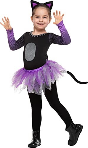 Spooktacular Creations Halloween Child Girl Purple Black Tutu Cat Rock Kostüm für Party (mittel (8-10 Jahre)) von Spooktacular Creations