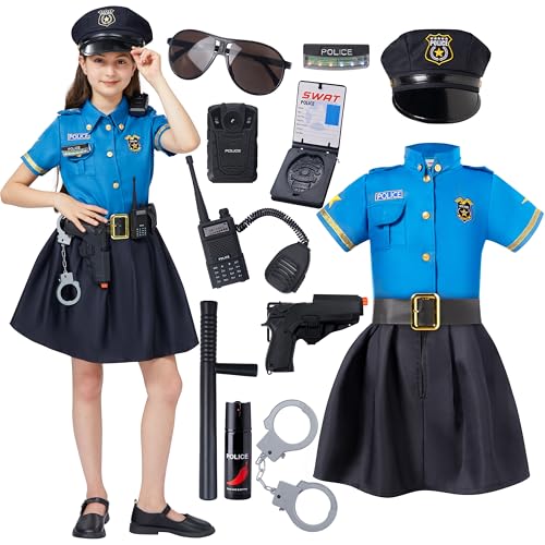 Spooktacular Creations Halloween Kind Mädchen Polizei Kostüm hellblau Stil (Toddler) von Spooktacular Creations