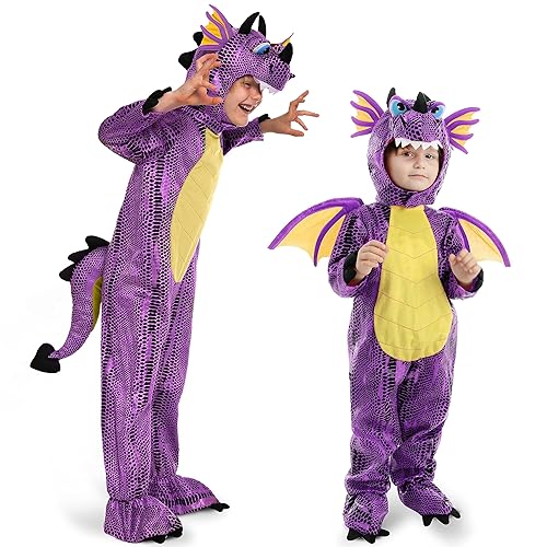 Spooktacular Creations Halloween Kind Unisex Drache Kostüm für Halloween Süßes oder Saures Dinosaurier Dress-up Pretend Play von Spooktacular Creations