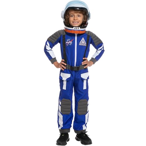 Spooktacular Creations Halloween-Kostüm für Kinder, Unisex, Blau mit schwarzen Details, Astronautenkostüm für Partygeschenke (groß (10–12 Jahre)) von Spooktacular Creations