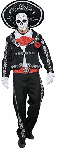 Spooktacular Creations Herren Tag der Toten Kostüm Mariachi Senor Kostüm Set Halloween Dress Up Party, Dia de Los Muertos (XX-Large) von Spooktacular Creations