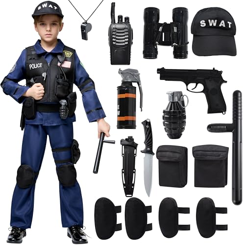 Spooktacular Creations Police SWAT Costume for Kids Halloween Cosplay, S.W.A.T. Police Officer (Small (5 – 7 yrs)) von Spooktacular Creations