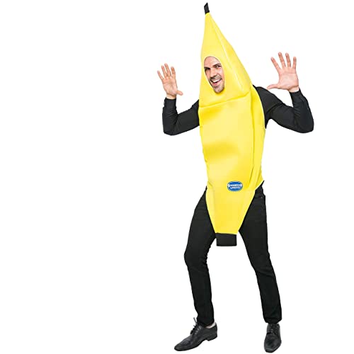 Spooktacular Creations Unisex Bananen Kostüm Erwachsene Attraktiv Deluxe Set für Halloween Karnevalskostüme Dress Up Party Verkleidung und Rollenspiel Cosplay (Gelb, X-Large) von Spooktacular Creations