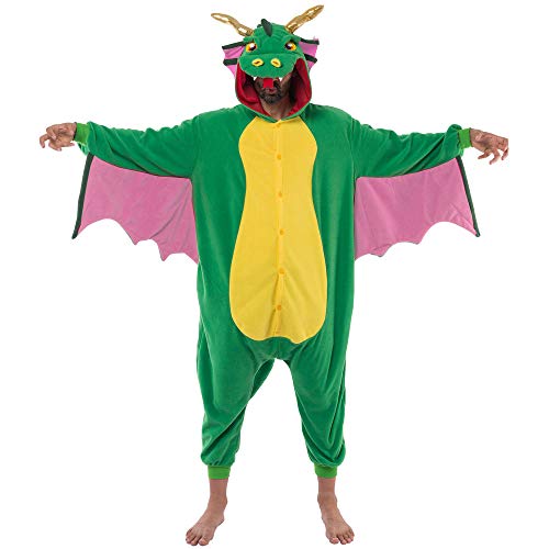 Spooktacular Creations Unisex Drache Erwachsene Drache Kostüm Dinosaurier Kostüm Tier Kostüm für Halloween Karneval Cosplay Pretend Play M von Spooktacular Creations