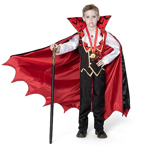 Spooktacular Creations Vampir-Kostüm für Kinder, für Jungen, Rot M (8-10 Jahre). von Spooktacular Creations
