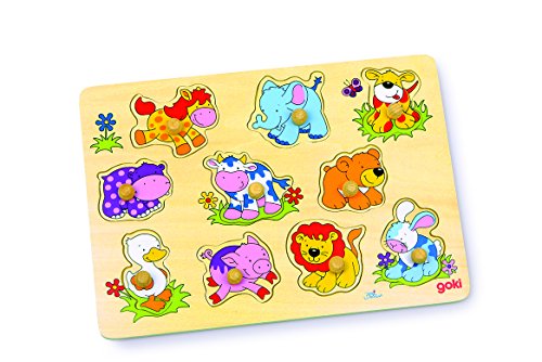 Goki Steckpuzzle Tierkinder II von Sport-Thieme