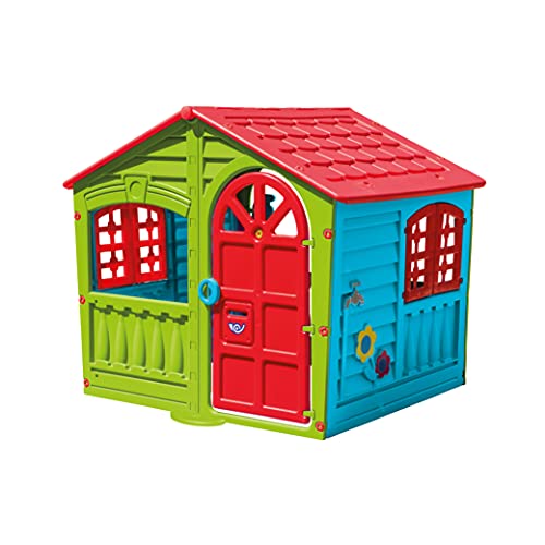 Sport1 House of Fun Gartenhaus für Kinder - Kinderspielhaus für Garten/Innen - Kinderhaus aus Kunststoff - Einfache Montage - Tür und Fenster zum Öffnen - Maße 130x111x115cm von Sport1 One The Sport Maker