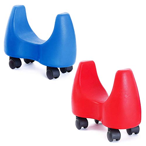 Bogenroller Rutscher | Indoor Rutscherauto für Kinder | Rot o. Blau | Bis 100 kg belastbar | LxBxH: 29x17x31 cm | Weicher PU-Schaum, Vier Rollen | Markenqualität von Sport-Thieme