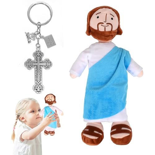 Sprießen My Friend Jesus Plush, 32cm Jesus Kuscheltier, Jesus Puppe, Jesus Plüschfigur, Stoff Jesus, Jesus Stofftier, Christ Religious Savior Jesus Doll Jesus Toy, Jesus Plüschtier, Jesus Plüschpuppe von Sprießen