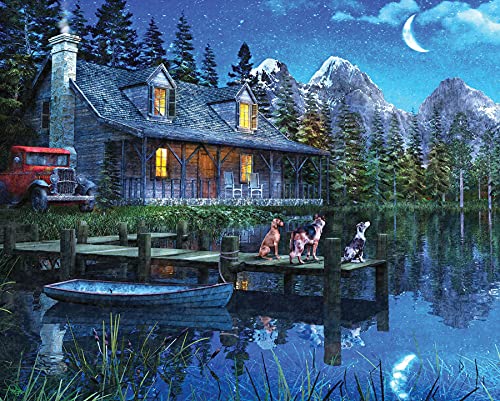 Springbok's 1000 Piece Jigsaw Puzzle Moonlit Night von Springbok