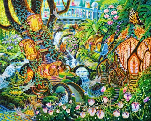 Springbok 's Fairy Glen Garden Puzzle für Erwachsene, 500 Teile, von Künstlerin Sally Smith, hergestellt in den USA von Springbok