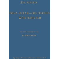 Toba-Batak—Deutsches Wörterbuch von Springer Netherland