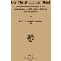 Der Christ und der Staat von Springer Wien