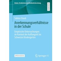 Anerkennungsverhältnisse in der Schule von Springer Fachmedien Wiesbaden GmbH