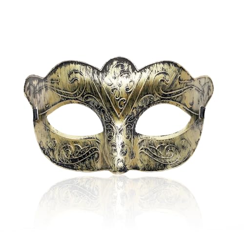 Sprinlot Maskenball Masken, Venezianische Maske, Gold, Maske Karneval, Ball Masken Vintage, Kostüm Cosplay Abschlussball Karneval Zubehör von Sprinlot