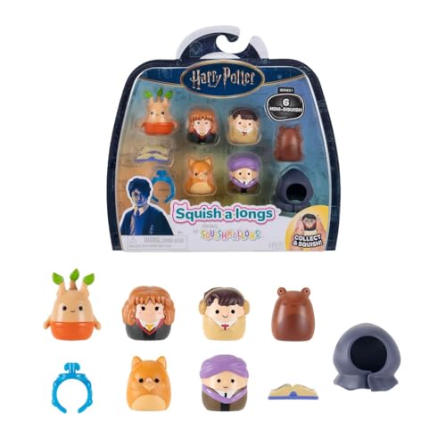 Squish-a-longs SQAL0105 - Harry Potter 6er Pack, Welle 1, Stil 1, enthält 6X 2,5 cm Mini-Squish mit 2X Accessoires, 1x Ring und 1x Collectors Guide - Sammeln, Tauschen und Spielen Squish-a-longs SQAL0105 - Harry Potter 6er Pack, Welle 1, Stil 1, enthält 6X 2,5 cm Mini-Squish mit 2X Accessoires, 1x Ring und 1x Collectors Guide - Sammeln, Tauschen und Spielen von Squish-a-longs