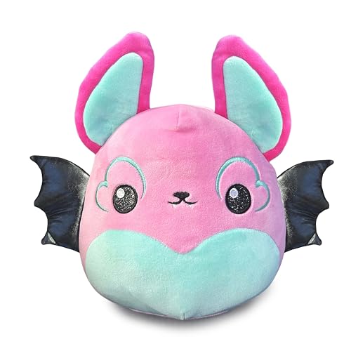 SquishPets Medium - Kuscheltier Hart , Plüsch-Fledermaus , Plüschtier 19 cm zum Kuscheln und Spielen von SquishPets