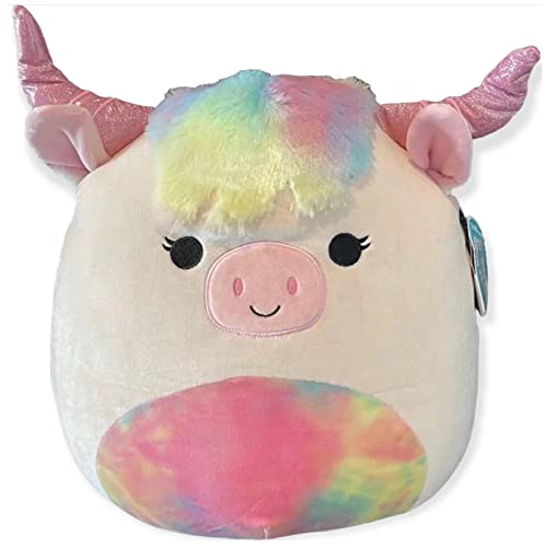 Squishmallow Offici le Kellytoy Collectible Pl sch Farm Squad Squishy weiche Tiere (Rondah Longhorn Highland Cow, 35,5 cm) von Squishmallows