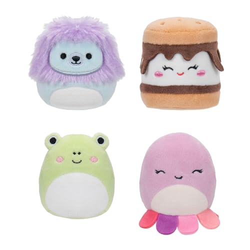 Micromallows Squishmallows Original 4er-Pack (Wendy, Jeanne, Carmelita, Lucia) von Squishmallows