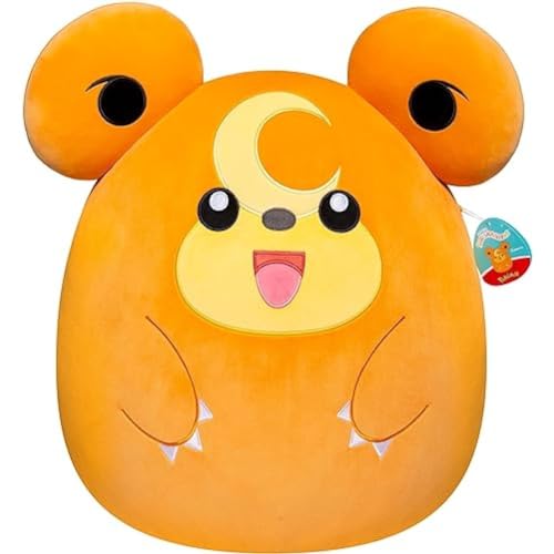 Pokémon x Squishmallows SQPK00043 - Teddiursa 35 cm, offizielles Pokémon Squishmallows, superweich, Brown And White von Squishmallows