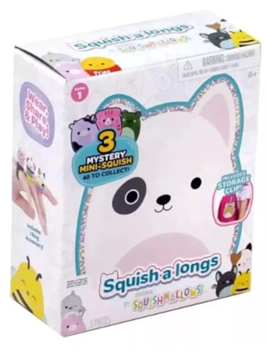 Squish a longs Squishmallows 3er Pack mini Squish + Schlüsselanhänger 1St Jazwares von Squishmallows