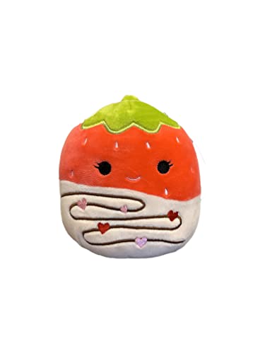 Squishmallow 12,7 cm Pl sch - Join The 2023 Valentine's Day Squad Stuffed Animal Toys (Scarlett Dipped Strawberry) von Squishmallows