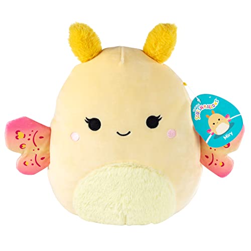 Squishmallow 25,4 cm Miry The Yellow Moth Plüschtier – offizielles Kellytoy New 2023 – niedliches und weiches Schmetterling-Stofftier – tolles Geschenk für Kinder von Squishmallows