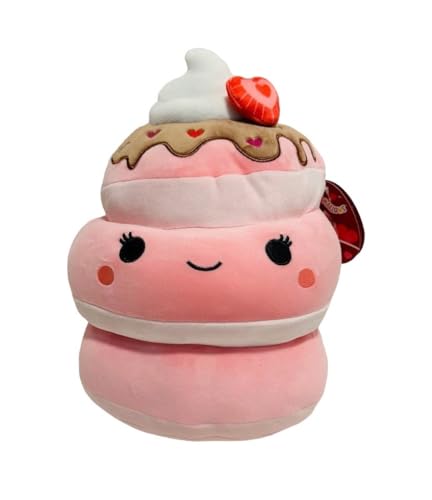 Squishmallow 8" Shelly The Strawberry Pancake Valentine's Day Plush- Officially Licensed Kellytoy - Collectible Soft & Squishy Stuffed Animal Toy - Gift for All Ages, Kids,Girls & Boys -8 Inch von Squishmallows