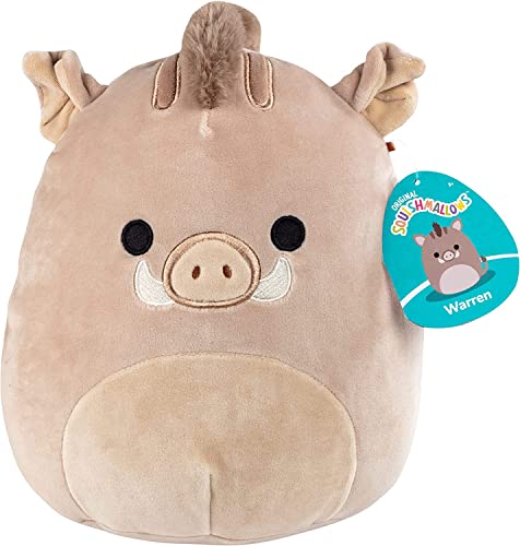 Squishmallow 8" Warren The Boar - Official Kellytoy New 2023 Plush - Cute and Soft Stuffed Animal Toy - Great Gift for Kids von Squishmallows