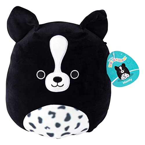 Squishmallow Monty The Border Collie Plüschtier – offizielles Kellytoy 2023 – niedliches und weiches Stofftier für Welpen, tolles Geschenk für Kinder von Squishmallows