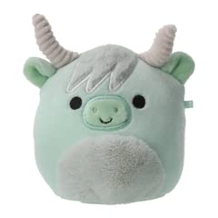 Squishmallow Official Kellytoy Easter Squad Squishy Soft Plush Toy Animal (Iver The Cow, 11.4 cm) von Squishmallows