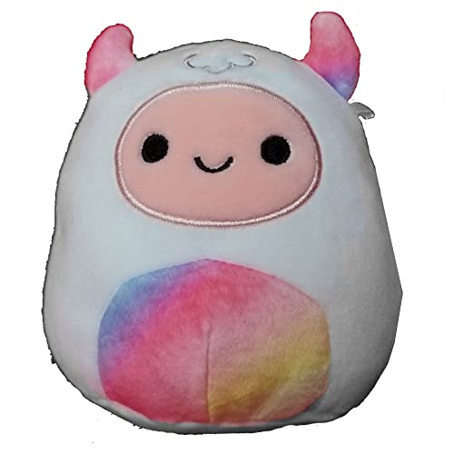 Squishmallow Official Kellytoy Magical Fantasy Squad Squishy Soft Animals Choose Dragons Bigfoots Unicorns and More (White/Rainbow, Yuri Yeti, 5 Inch) von Squishmallows