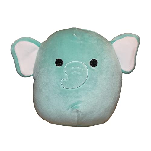 Squishmallow Official Kellytoy Plush Wildlife Zoo Squad Squishy Soft Plush Toy Animals (Light Teal, Diego Elephant, 8 Inch) von Squishmallows