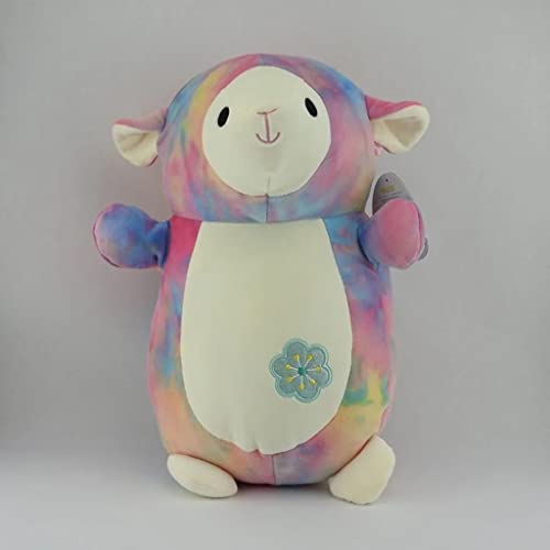 Squishmallow Official Kellytoy Squishy Soft Plush Toy Animal (14 Hugmees, Lana The Lamb) von Squishmallows