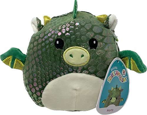 Squishmallow Offizielles Kellytoy Brina The Bigfoot Squishy Soft Plush Toy Animal (Marty der Drache, 12,7 cm) von Squishmallows